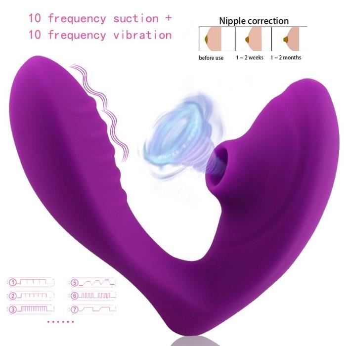 Rouge - Vibrateur par succion pour femmes, jouets sexuels