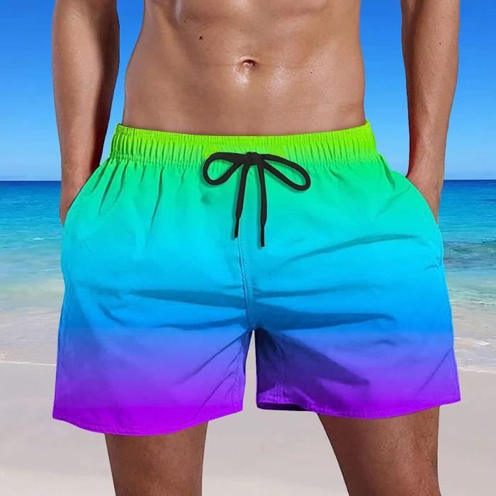 Homme Shorts Surf avec Poches Serrage Reglable etanche Sechage Rapide Ete Piscine Plage Pente Surf Court de Sport Short de Bleu Bleu Cdiscount Pret a Porter