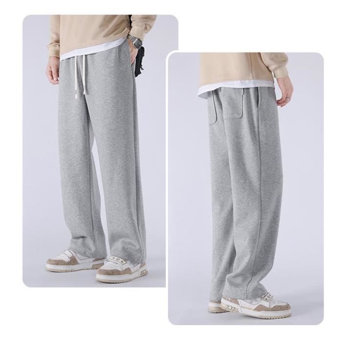 Pantalon Baggy Homme Sport Grande Taille Coupe Droite Taille Elastiquee  Casual - Gris Gris - Cdiscount Prêt-à-Porter