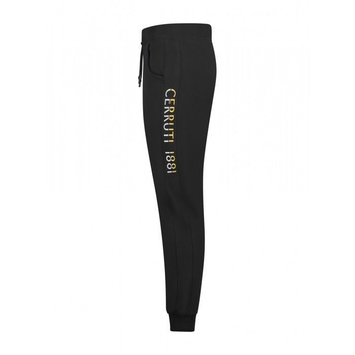 Cerruti 1881 Pantalon de jogging avec logo or et argent Savona Noir Homme