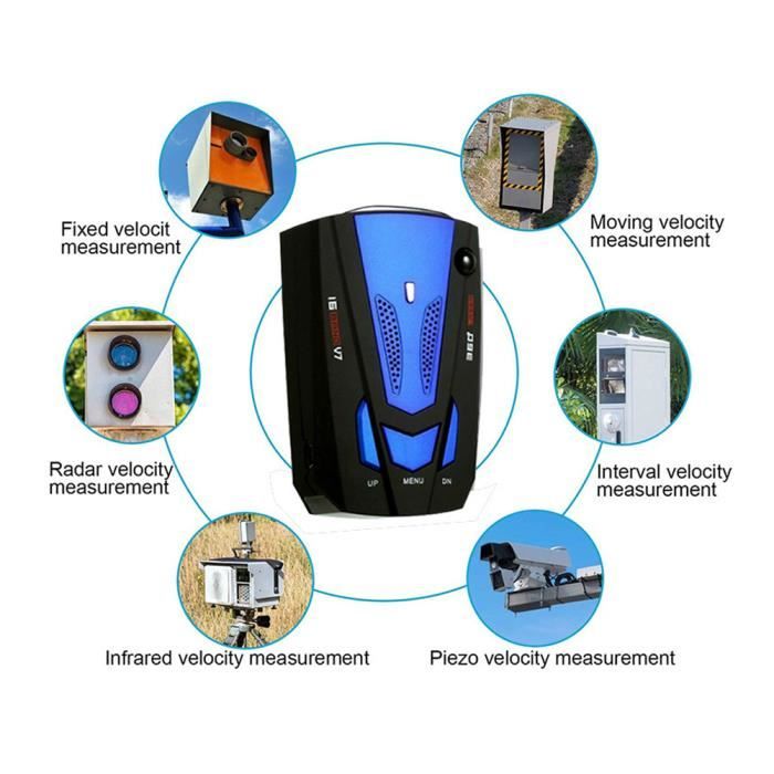 2023 détecteur de radar de voiture détecteur de radar vocal anti-radar thaï  anglais système d'alarme automatique systèmes d'alarme de vitesse détecteurs  de radar de sécurité