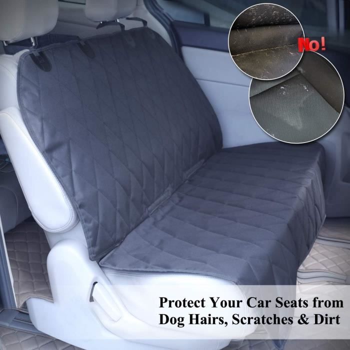 Housse Siège Auto Pour Chien - Compatible Audi Q3 2019-2024 - Imperméable Et Antidérapante - Protection Complète Banquette Arrière