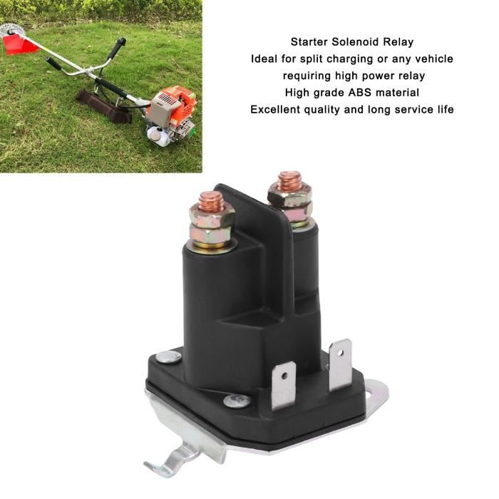 Relais Solénoïde Démarreur 12V 4.8W - Pour Tondeuse, Tracteur, Quad | Installation Facile & Durable