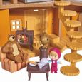 Maison Michka 2 étages - SMOBY - Jouet pour enfant - Figurines Masha et Michka incluses-2