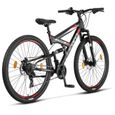 Vélo tout terrain - Licorne Bike - Strong - 26"/27,5"/29" - Frein à disque - Suspension complète-2