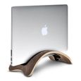 kalibri stand pied élégant en bois pour ordinateur portable tablette en marron foncé pour Apple MacBook Air 13''/Pro Retina 13''/...-2