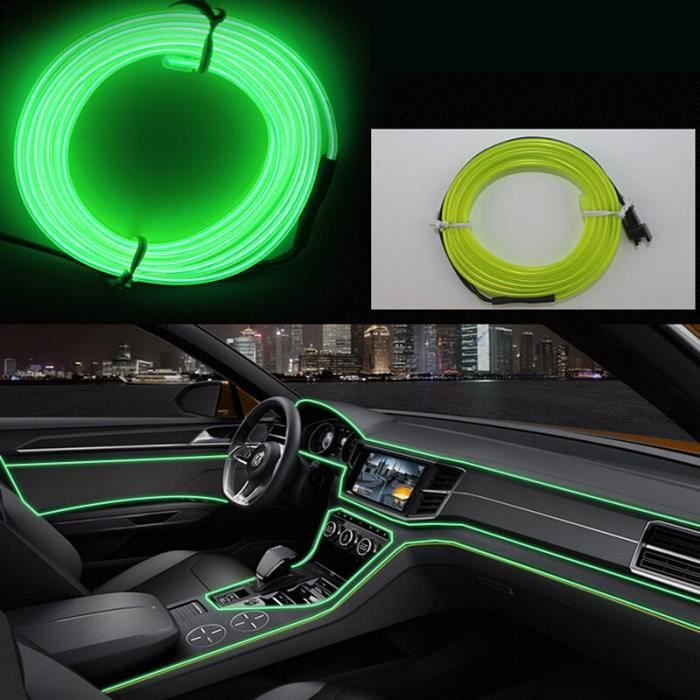 Violet - 5m avec USB - Lampe d'ambiance néon LED RVB pour voiture, Lumière  froide, Escales intérieures automa - Cdiscount Auto