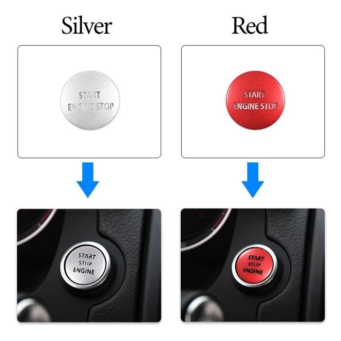 Kit de couvercle de bouton d'arrêt de démarrage du moteur pour Range Rover  noir