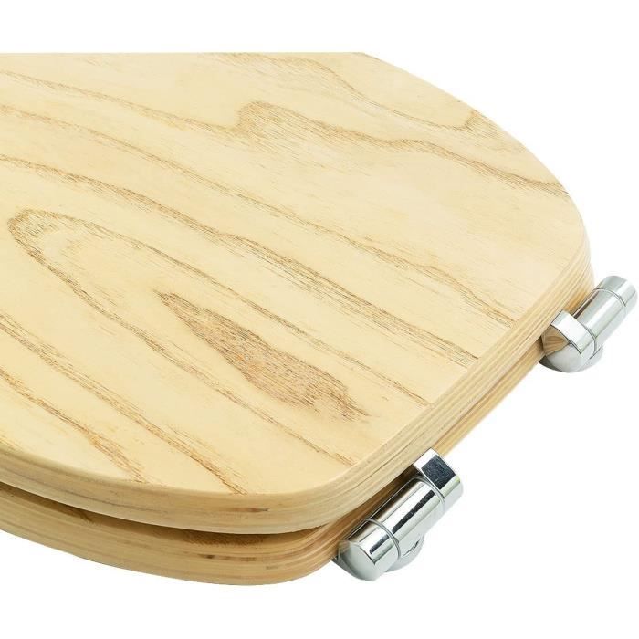 Abattant WC en Bois Lunette WC Clipsable en Bambou avec Frein de Chute Installation Facile plywood01 190 Cdiscount Bricolage