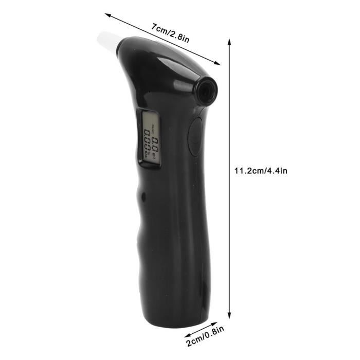 Testeur D'Alcool Portable Quystetes - Alcootest Mini Souffle Intelligent 0-200 BAC, Ultra Léger 7,5g Avec App