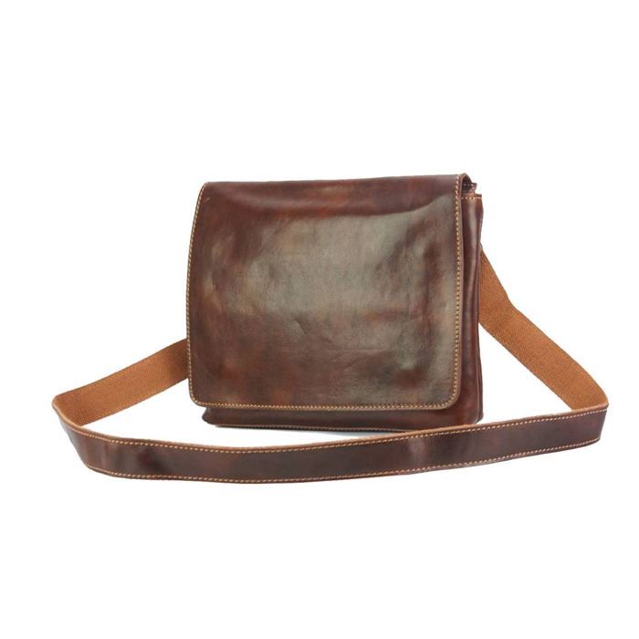 Sac Messenger En Cuir Pour Homme - Marque Paul Noir - Neuf Avec étiquettes