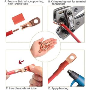 Lot De 300 Bornes électriques Isolées à Sertir (pelle) - Assortiment Pour Bricolage