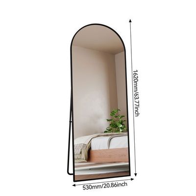 Miroir complet arqué, 162 x 53 cm, pleine longueur, monté