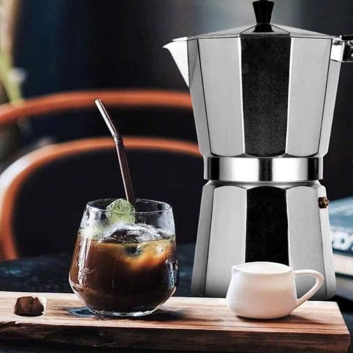 Cafetière Italienne en Aluminium pour Plaque à Induction Gaz Moka Express  Stovetop Espresso Coffee Maker Pot Latte. - Cdiscount Maison