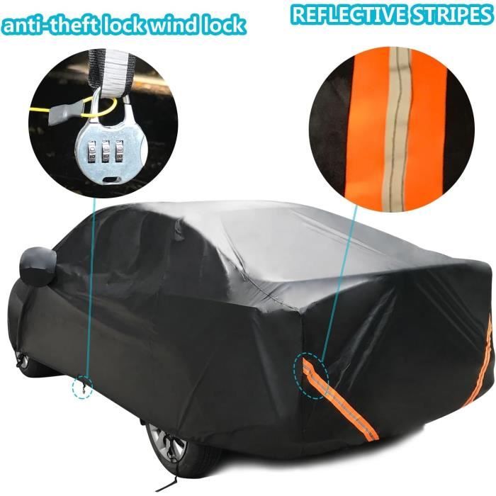 Housse De Voiture QUARKZMAN Pour Chevrolet Corvette C4 (1984-1996) - Protection Tous Temps - 210D PU - Noire
