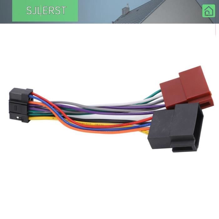 Connecteur Iso Pioneer Faisceau Câble Radio ISO Universel - Adaptateur Autoradio, Plug & Play - Remplacement Facile Câblage Remplacement Stéréo