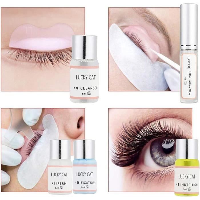 Kit Rehaussement de Cil Lash lift Kit Eyelash Perming Kit Rehaussement Cils Cils Liquides Curling Perming Kit Ideal pour les S582 Cdiscount Au quotidien