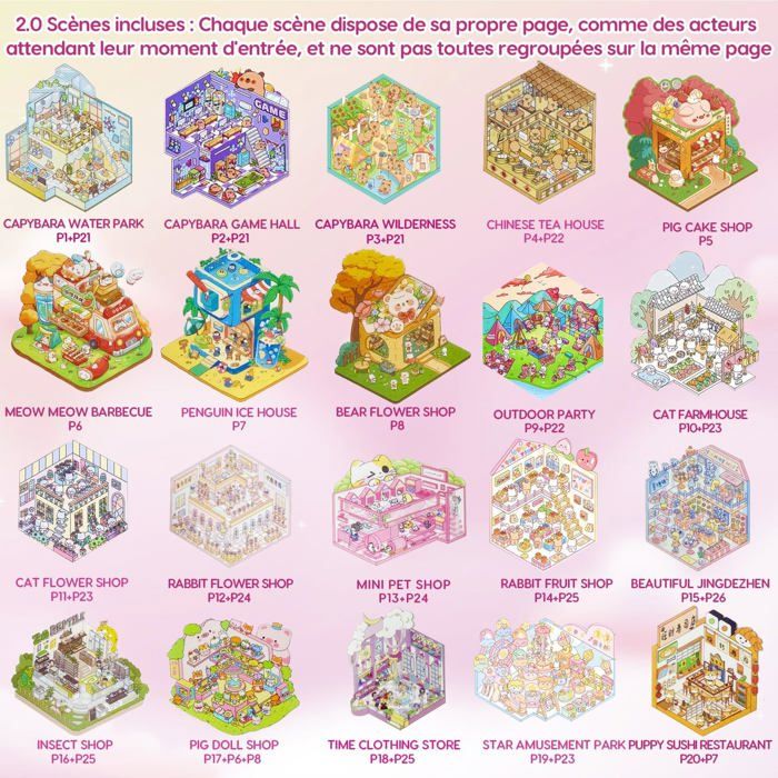 Set De 20 Autocollants 3D Stitch Avec Pincette – Scènes Adorables à Assembler – Loisir Créatif Pour Adultes Et Enfants