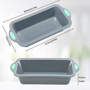 Set De 2 Moules à Pain De Mie Avec Couvercles - 21x11,5x11 Cm Et 19x9,5x8 Cm - Acier Carbone Antiadhésif - Pour Four (230°C Max)