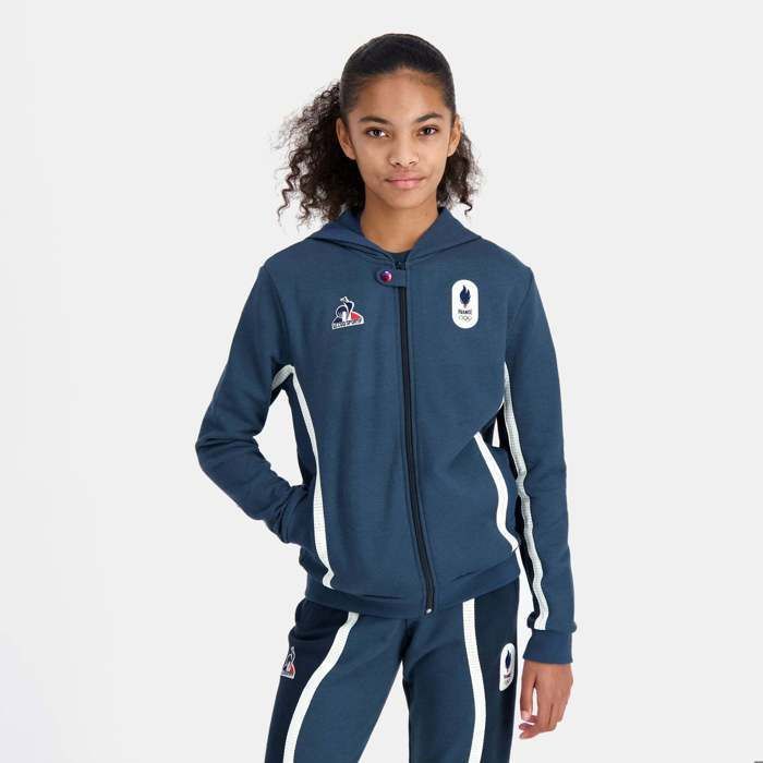 Jeux Olympiques 2024 Sweat Le Coq Sportif Femme Bleu Sweat à