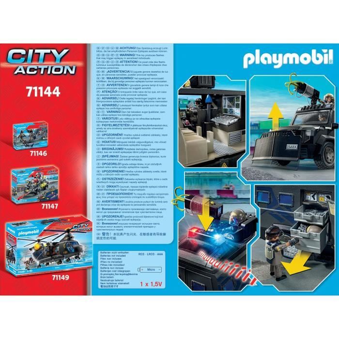 Playmobil city action 9319 Unité d'intervention des pompiers - Bretagne Miniatures