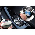 Logo BMW - Sticker 29 MM Multimédia Radio - Bleu et Blanc Classique diamètre dos autocollant-0