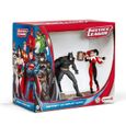 Figurines Batman Vs Harley Quinn - SCHLEICH - Scenery Pack Batman Vs. Harley Quinn - Mixte - 3 ans - Enfant-0