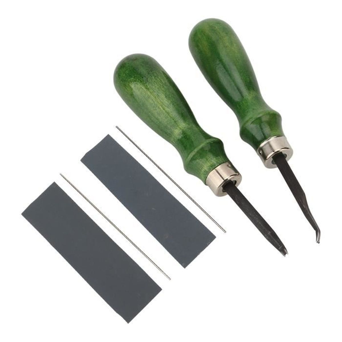 Outil De Rognage Cuir Professionnel Agatige 0.6mm - Chanfrein Bord Cuir Acier Inoxydable