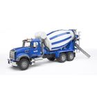 Camion toupie à beton BRUDER MACK Granite Série Super Pro - Bleu - 65 cm