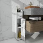 Meuble de rangement de salle de bain JEOBEST - Armoire blanche en PP - 17x15x78cm