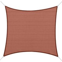 Voile d'ombrage carré OUTSUNNY 3 x 3 m - Rouge - Protection anti-UV