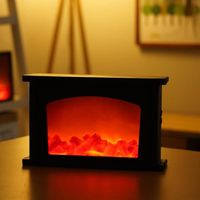 Effet de flamme romantique Portable alimenté par USB, Simulation de veilleuse, lumière de cheminée, décoration S47605550