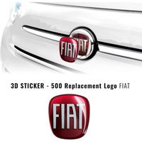 Autocollant Fiat 3D Remplacement Logo pour 500