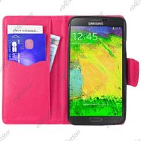 ebestStar ® Coque Portefeuille support Folio pour Samsung Galaxy Note 3 Lite SM-N7505 + Mini Stylet + 3 Film Écran, Couleur Rose