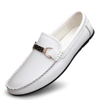 Haut qualitévéritable Chaussures en cuir pour hommes Chaussures décontractées Chaussures paresseuses
