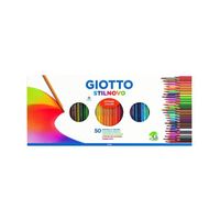 Coffret de 50 crayons de couleur en bois - NO NAME - Giotto stilnovo 50 PZ + temperamatite