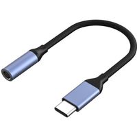 Cable adaptateur USB-C Jack 3.5 mm audio ecouteur casque musique Compatible pour Samsung Galaxy S22-S21-S20-S10-S9-S8 Phonillico®