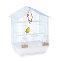 Cage oiseaux avec toit pointu - 10039614-0