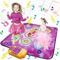 Tapis de jeu pour enfants, tapis de danse musicale avec affichage LED, tapis de danse pour filles de 3 à 8 ans