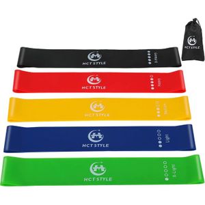 Lot De 6 Bandes De Résistance élastiques – Fitness, Musculation, Gym – NEUF