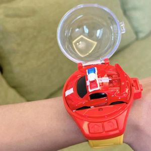 VOITURE ELECTRIQUE ENFANT Police Rouge-Mini montre télécommandée pour enfant