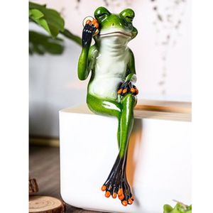 MagiDeal En Bois Grenouille Statue Creative Enfants Enfants Jouet Maison
