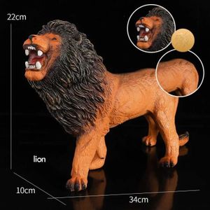 FIGURINE - PERSONNAGE Grand lion - Grand modèle de jouet de figurine ani