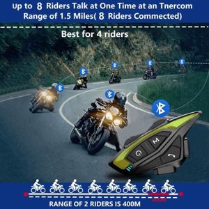 INTERCOM MOTO QSPORTPEAK Shrak08 Intercom Moto Bluetooth 2-8 con
