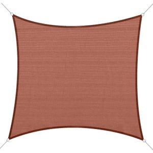 VOILE D'OMBRAGE Voile d'ombrage carré OUTSUNNY 3 x 3 m - Rouge - Protection anti-UV