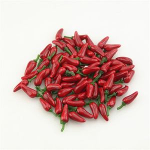 DINETTE - CUISINE Piment rouge - Mini fleurs de Fruits et légumes en mousse de piment artificiel, 2.5cm, 80 pièces, Pour mariag