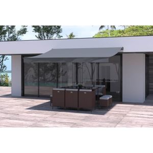 STORE - STORE BANNE  Adro - Store banne manuel 4x3m Gris