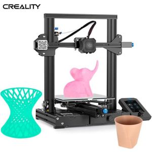 Imprimante 3d Creality 3d Ender 3 V2 Entierement Metallique Structure Principale Silencieuse 220 220 250 Mm Prix Pas Cher Cdiscount
