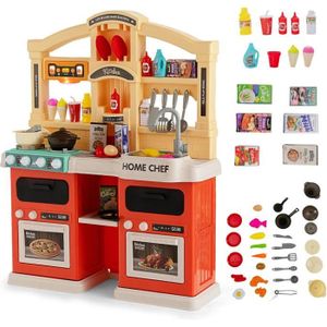 DINETTE - CUISINE DREAMADE Ensemble Jeu de Cuisine pour Enfants 69 P