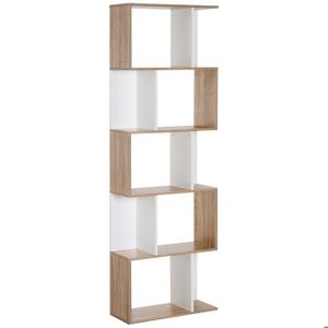 GOTOTO Biblioth/èque Meuble de Rangement en Bois Etagere Rangement avec 3 Tiroirs en Tissu Non-tiss/é Armoire de Rangement pour Salon Chambre 45x29x96cm Bureau